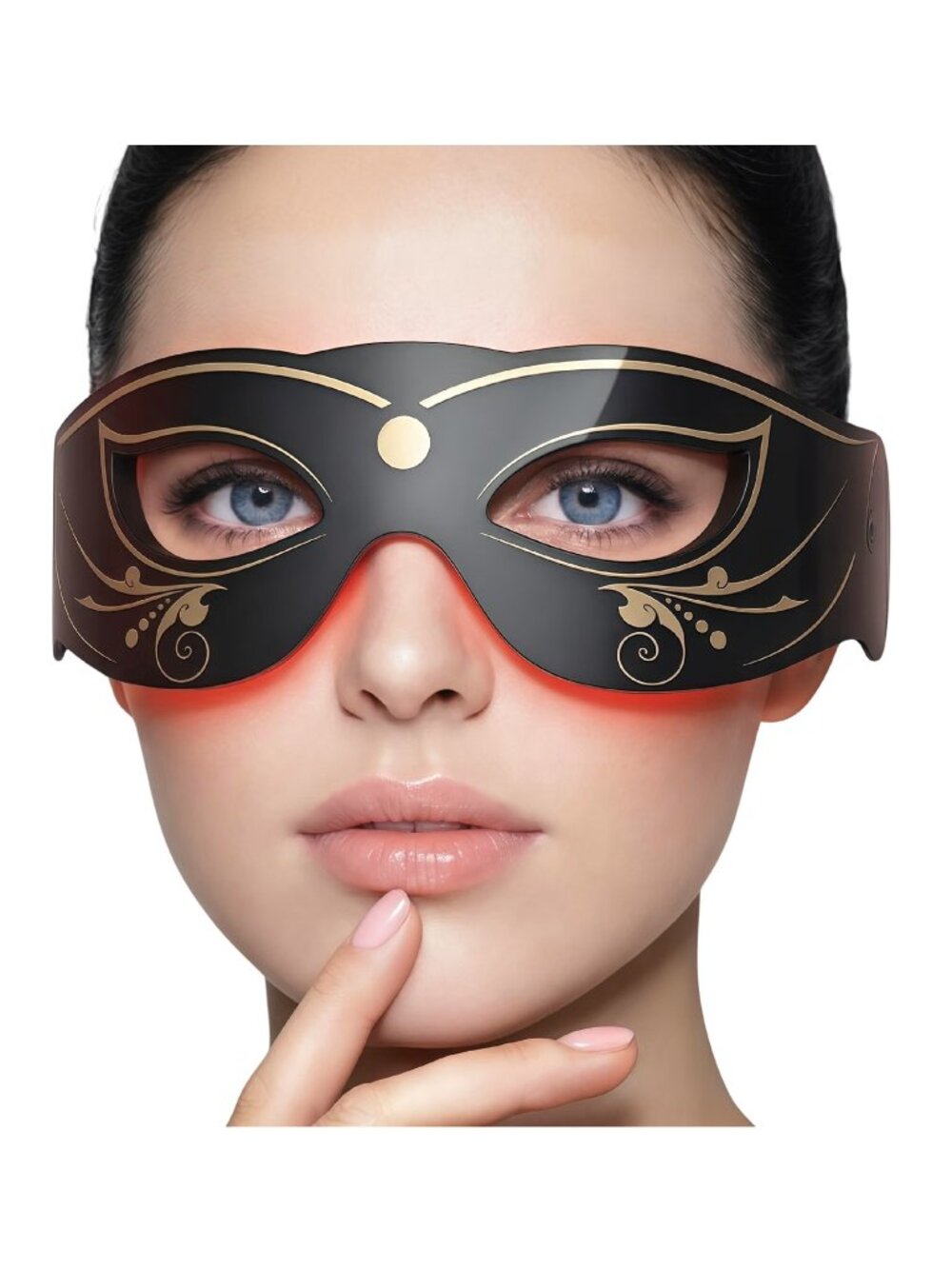 EYE BEAUTY Red Light Therapy Silicone Eye Mask - NEW NIB